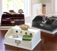 Charging station at Pottery Barn.