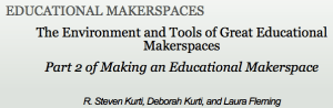 An article about makerspace tools and environment in Teacher Librarian.