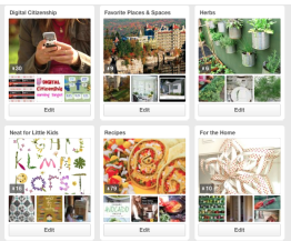 My pinterest boards